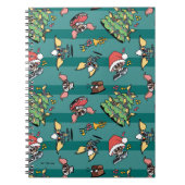 Gremlins | Niedliches Comic Weihnachtsmuster Notizblock (Vorderseite)