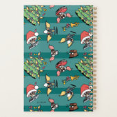 Gremlins | Niedliches Comic Weihnachtsmuster Planer (Rückseite)