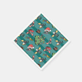 Gremlins | Niedliches Comic Weihnachtsmuster Serviette (Ecke)