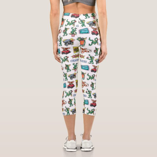 Gremlins™ Sticker Fun Pattern Capri Leggings (Rückseite)