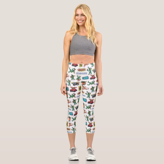Gremlins™ Sticker Fun Pattern Capri Leggings (Vorderseite)