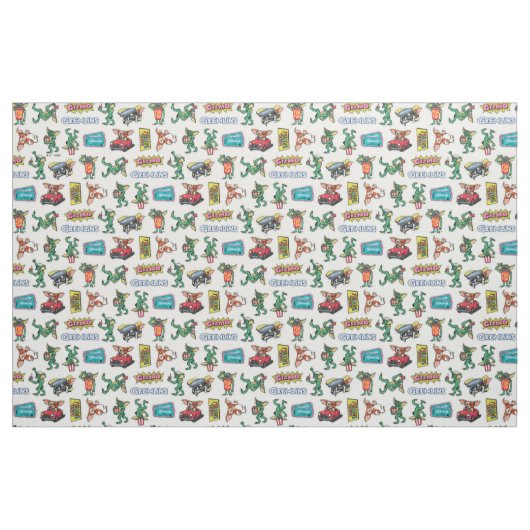 Gremlins™ Sticker Fun Pattern Stoff (Yard (91,4 cm))