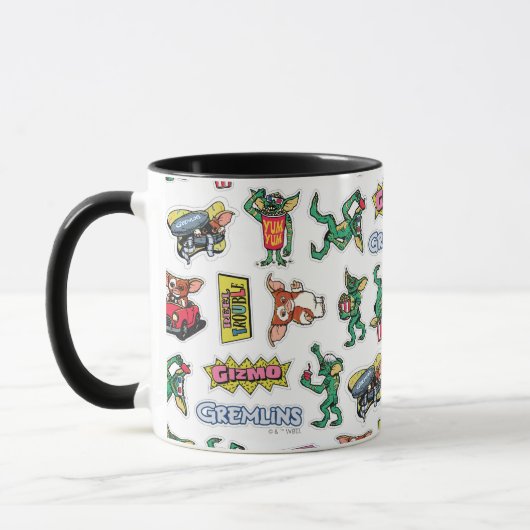 Gremlins™ Sticker Fun Pattern Tasse (Links)