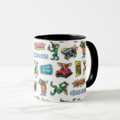 Gremlins™ Sticker Fun Pattern Tasse (VorderseiteRechts)
