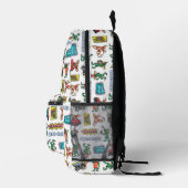 Gremlins™ Sticker-Spaß-Muster Bedruckter Rucksack (Rechts)