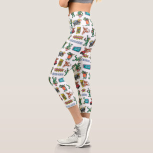 Gremlins™ Sticker-Spaß-Muster Capri Leggings