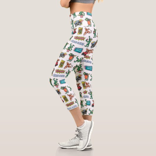 Gremlins™ Sticker-Spaß-Muster Capri Leggings (Links)