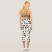 Gremlins™ Sticker-Spaß-Muster Capri Leggings (Rückseite)