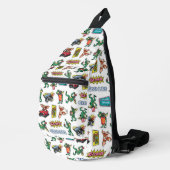 Gremlins™ Sticker-Spaß Muster Crossbody Bag (Rechte Ecke)