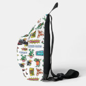 Gremlins™ Sticker-Spaß Muster Crossbody Bag (Rechts)