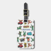 Gremlins™ Sticker-Spaß-Muster Gepäckanhänger (Vorderseite vertikal)