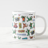 Gremlins™ Sticker-Spaß-Muster Jumbo-Tasse (Rechts)