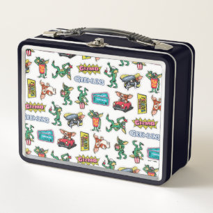 Gremlins™ Sticker-Spaß-Muster Metall Brotdose