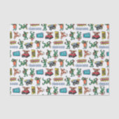 Gremlins™ Sticker-Spaß-Muster Seidenpapier (Vorderseite)