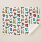 Gremlins™ Sticker-Spaß-Muster Sherpadecke (Vorderseite (Horizontal))