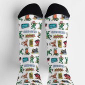 Gremlins™ Sticker-Spaß-Muster Socken (Oben)