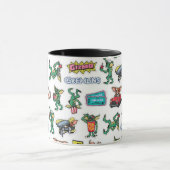 Gremlins™ Sticker-Spaß-Muster Tasse (Zentrum)