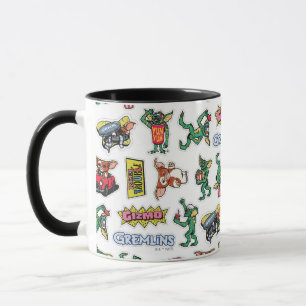 Gremlins™ Sticker-Spaß-Muster Tasse
