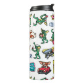 Gremlins™ Sticker-Spaß-Muster Thermosbecher (Nach links gedreht)