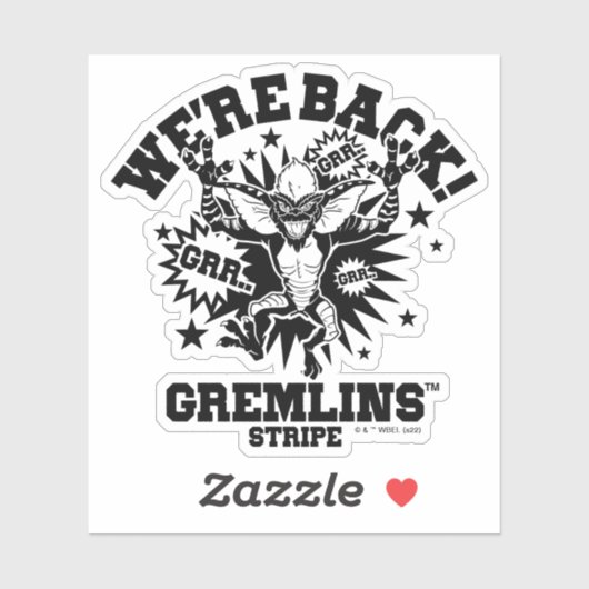 Gremlins | Streifen Wir sind zurück Aufkleber (Blatt)
