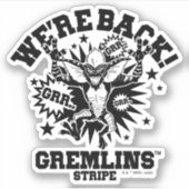Gremlins | Streifen Wir sind zurück Aufkleber (Vorderseite)
