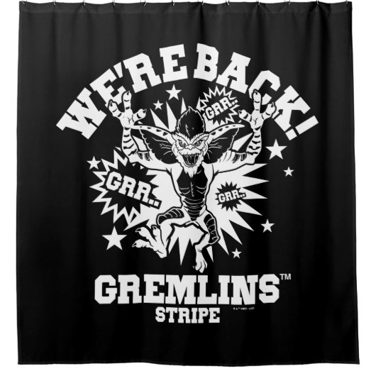 Gremlins | Streifen Wir sind zurück Duschvorhang (Vorderseite)