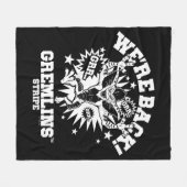 Gremlins | Streifen Wir sind zurück Fleecedecke (Vorderseite (Horizontal))