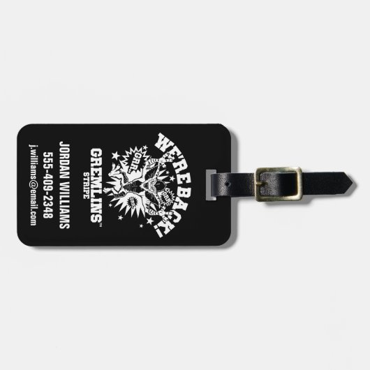 Gremlins | Streifen Wir sind zurück Gepäckanhänger (Vorderseite horizontal)