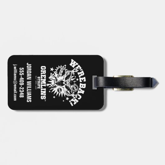 Gremlins | Streifen Wir sind zurück Gepäckanhänger (Rückseite horizontal)