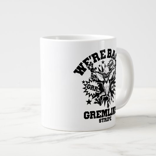 Gremlins | Streifen Wir sind zurück Jumbo-Tasse (Vorderseite Rechts)