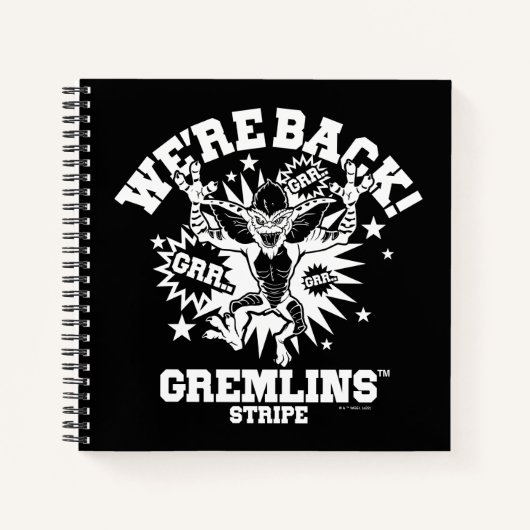 Gremlins | Streifen Wir sind zurück Notizblock (Vorderseite)