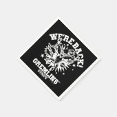 Gremlins | Streifen Wir sind zurück Serviette (Ecke)