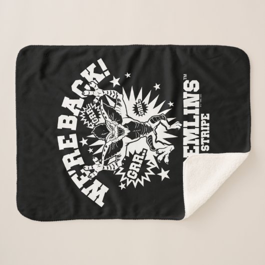 Gremlins | Streifen Wir sind zurück Sherpadecke (Vorderseite (Horizontal))