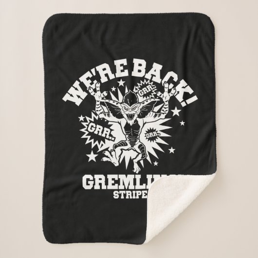 Gremlins | Streifen Wir sind zurück Sherpadecke (Vorderseite)