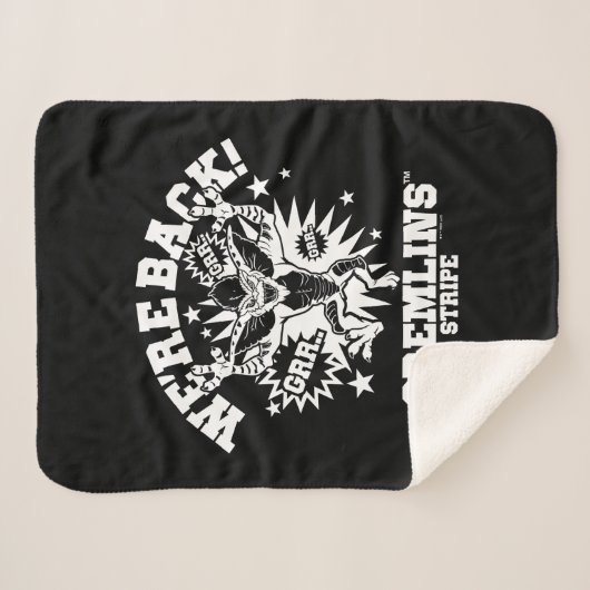 Gremlins | Streifen Wir sind zurück Sherpadecke (Vorderseite (Horizontal))