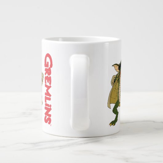 Gremlins | Strip Trench Coat Flash Jumbo-Tasse (Rückseite)