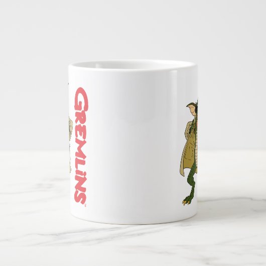 Gremlins | Strip Trench Coat Flash Jumbo-Tasse (Vorderseite)