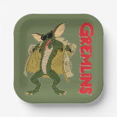 Gremlins | Strip Trench Coat Flash Pappteller (Vorderseite)