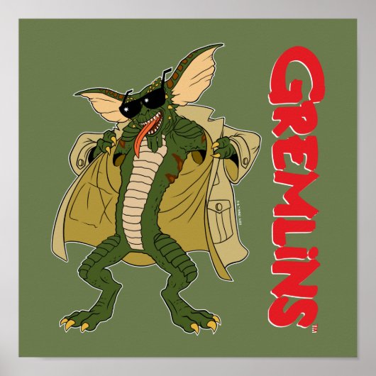 Gremlins | Strip Trench Coat Flash Poster (Vorne)