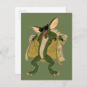 Gremlins | Strip Trench Coat Flash Postkarte (Vorne/Hinten)