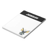 Gremlins | Stripe Cute Comic | Add Your Name Notizblock (Rotiert)