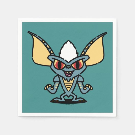 Gremlins | Stripe Cute Comic Character Serviette (Vorderseite)