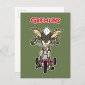Gremlins | Stripe Riding Tricycle Postkarte (Vorne/Hinten)