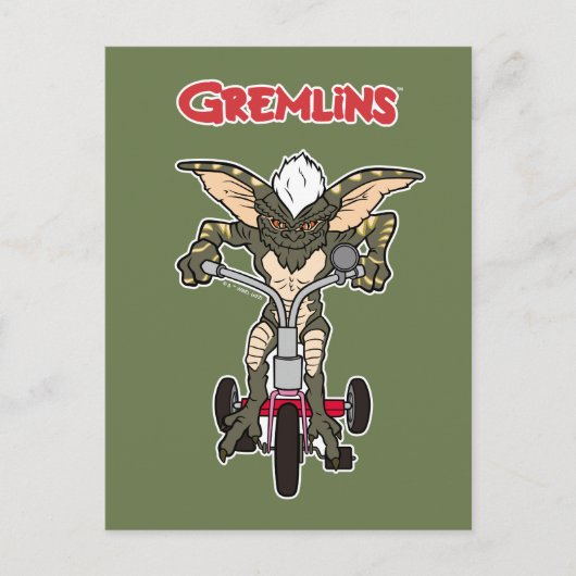 Gremlins | Stripe Riding Tricycle Postkarte (Vorderseite)