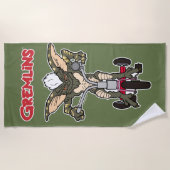 Gremlins | Stripe Riding Tricycle Strandtuch (Vorderseite)