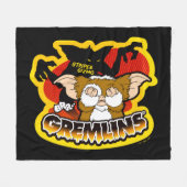 Gremlins | Stripe Scaring Gizmo Fleecedecke (Vorderseite (Horizontal))