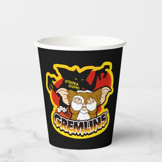 Gremlins | Stripe Scaring Gizmo Pappbecher (Vorderseite)