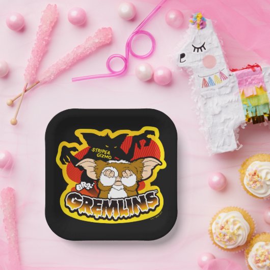 Gremlins | Stripe Scaring Gizmo Pappteller (Party)