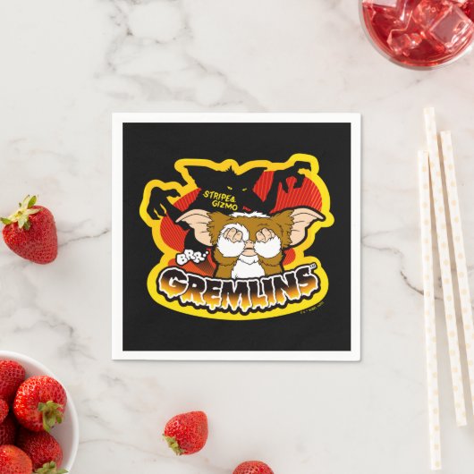 Gremlins | Stripe Scaring Gizmo Serviette (Beispiel)