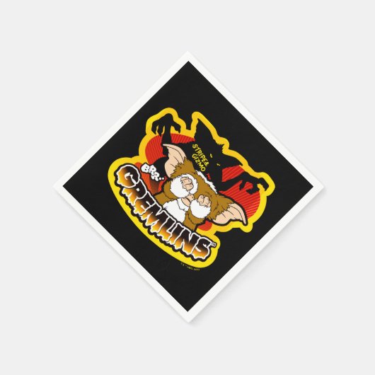 Gremlins | Stripe Scaring Gizmo Serviette (Ecke)